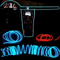 Car Interior Decorative Lamps Strips Atmosphere Lamp Cold Light Decorative Dashboard Console Auto LED Ambient Lights 1/2/3/4/5M