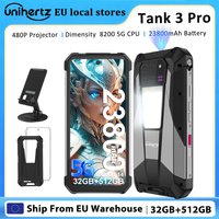 Unihertz 8849 Tank 3 Pro – trójodporny telefon komórkowy 5G z projektorem 100 lumenów, aparatem 200 MP, 512 GB pamięci ROM, baterią 23800 mAh, szybkim ładowaniem 120 W, systemem Android 15 i NFC.