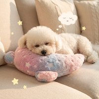 Soft U-Crescent Pet Sleeping Pillow, Luminous Neck Support Cushion, Comfort Rest Accessory for Dogs and Cats