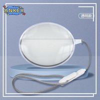For Oneplus Buds Pro 3 Transparent Earphone TPU Silicone Case Earbuds Soft Protective Headphone Cover Headset Skin with Lanyard