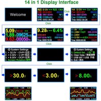 DC Digital Voltmeter Color Digital Display Voltage Current Meter Ammeter Detector Charger Indicator Voltage USB Current Tester