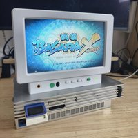 Retro-Style CRT TV Monitor A 10.1-inch LCD Screen Compatible with PS 1–PS 3 and Universal HDMI Devices