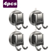 1/4pcs Suction Cup Hooks Waterproof Kitchen Bathroom Robe Coat Towel Hanger Hook Wall Key Bag Clothes Hook Organizer Accessorie