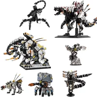 MOC Game Corruptor Robot Horizoneds Building Blocks Zero-Dawn Model Thunderjaweds Mecha Ravager Bricks Stormbird Toys Kid Gifts