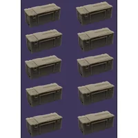 1/35 Ammo Box, 10pcs, Resin Model Accessories Soldier, WWII Military themes, Unassembled and unpainted kit