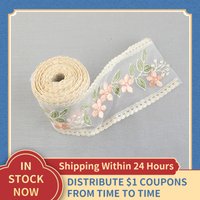 DIY 2/5 Yard Clothing Decor Sewing Fabric Craft Flower Embroidery Lace Supplies Ribbon Needlework Accessories Drop Shipping