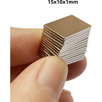 15x10x1 15x10x2 15x10x3mm Thin Square Neodymium Magnet N35 NdFeB Strong Magnet for DIY Nail Art Jewelry Fridge Magnet 15*10*1mm