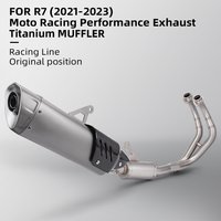 Used for R7 2021-2023 front section/titanium alloy tail section motorcycle system exhaust full section Slip on db killer