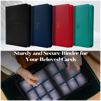 9-Pocket Zipper Card Binder - 360 Capacity Trading Card Holder, Premium PU Cover for Protection & Organization
