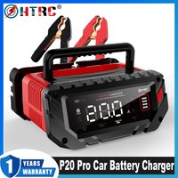 HTRC P20 Pro 20A Smart Battery Charger 12V/24V LiFePo4 AGM GEL PB Pulse Repair Maintainer LCD for Car Motorcycle Boat Truck