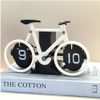 AliExpress ANENG Automatic Page Turning Clock Bicycle Shape Desktop Decoration Retro Mechanical Digital Clock Room Ornament Cycling Hobby Gifts