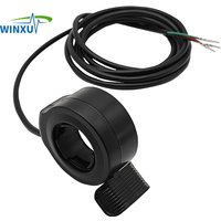 Electric Scooter E-bike Thumb Throttle Left and Right Hand Universal 24-72V Hall Accelerator for Bike Repair Speed Regulator