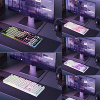 Wired Game Keyboard 104 Keys Mechanical Computer Keyboard Luminous Desktop Computer Keyboard Game Keyboard For PC Gamer