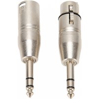 2Pcs 1/4 Inch TRS to XLR Adapter 6.5mm Stereo 1/4 TRS Male to XLR 3Pin Female and Male Stereo Balanced Sound Connector new
