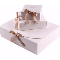 10pack Gift Box Christmas Gift Box with Ribbon Paper Packing Bags Party Home Decoration Birthday Holiday Candy Cookie Storage