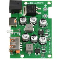 [NEW A09R!】 MPPT Solar Controller With Quick Charge QC2.0/3.0, Inverter& Voltage Stabilizer, Type-C& DC Output For DIY Solar Cha