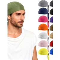 AliExpress NONE Cycling Quick Drying Pirate Hat Breathable Mesh Pirate Bandana Cap Sweat Absorbent Helmet Inner Head Cover Skull Cap for Men