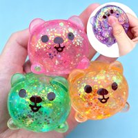 Glitter Stress Ball Mini Puppy Squishy Toy Kawaii Dog Maltose Sensory Fidget Toy Antistress Ball for Friends and Adults Gifts