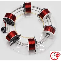 6 Coil Electromagnetic Cyclotron Physical Science Experimental Equipment DIY Homemade Model Toys IN STOCK