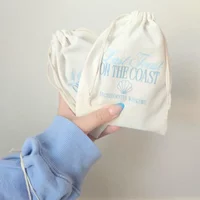 5-Pack 5x7in Last Toast on The Coast Hangover Kits | Coastal Cowgirl Seashell Bags Bridesmaid Favors & Beach Bachelorette Decor"