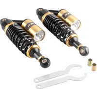2Pcs 280mm Adjustable Rear Air Shock Absorbers Universal For ATV Street Bikes Motorcycle Accessories Parts