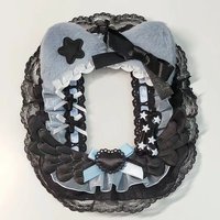 Black Lace Photo Card Toploader Handmade Ribbon Plush Cards Sleeve for Kpop Anime Cards Holder 3 Inch Photocard Supplies