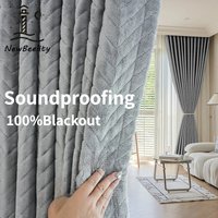 Rideaux de luxe européens en flanelle, insonorisés et résistants au froid, entièrement ombrés, pour salon, salle à manger, chambre à coucher, taille personnalisée élégante