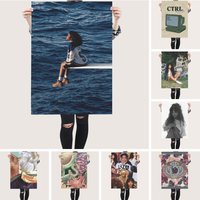 American Rock Rap Hip-hop Female Singer Sza Classic Music Album Cover Poster Painting Wall Art Aesthetic Room Decor Posters