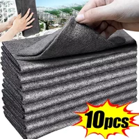 1/5/10Pcs Thickened Magic Cleaning Cloths Microfiber Washing Rags Windows Glass Wipe Towels Kitchen Clean Cloth Dishcloths