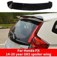 For Honda Fit Jazz GK5 Year 2014 -2020 RS Style ABS Plastic Unpainted Color Rear Roof Spoiler wing Tail Trunk Boot Lip Wing