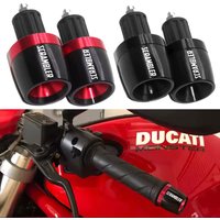 For Ducati Scrambler 400 800 1100 CNC Aluminum Motorcycle Accessories Handlebar Grips Ends Handle Bar Cap End Plug