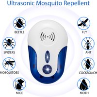 Ultrasonic Mosquito Repellent Night Light Household Pest Control Device Repels Moths Spiders Cockroaches Ants