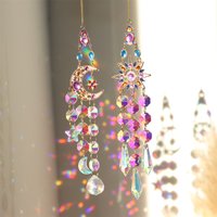 New Colorful diamonds StarsMoonButterflies, sun garlands, gardening, light collection, Suncatcher accessories,indoor and outdoor