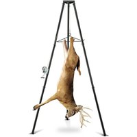 Deer Hanger Pulley Lift System Rated 700 Lbs Gambrel for Skinning with Wear-Resistant Tangle-Free Rope Deer Hunting Accessories