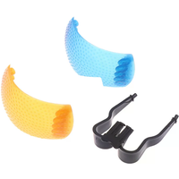 1/2set Diffuser Cover For DSLR Camera Diffuser Cover 3 Color 3 In 1 Up Flash Diffuser Cover For Cameras