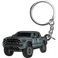 Zinc Alloy Uncoated Car Model Pendant Keychain for Tacoma Style Metal Keychain for Toyota Tacoma Durable Decor Accessories