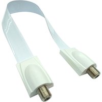 Flat Coaxial RG6 F Type Female Jack Jumper Cable