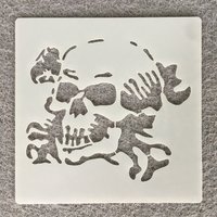 13cm Skull Ghost Bone DIY Layering Stencils Wall Painting Scrapbook Coloring Embossing Album Decorative Template