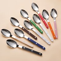 Fashion New Colorful Handle 304 Cutlery Set 18/10 Stainless Steel Creativity Gift Flatware Knife Fork Spoon Drop Ship