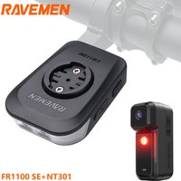 RAVEMEN FR1100 SE Bike Headlight For Garmin Wahoo GPS And NT301 Bicycle DV Camera Taillight Front Rear Light Set Cycling Safety