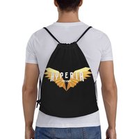 Hyperia Thorpe Park Logo Backpacks Fashion Drawstring Bundle Pocket Sports Bag Book Bags for Man Woman Students