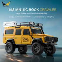 1/18 RC Crawler Car Four Wheel Drive Off Road Truck Full Proportional Remote Control LED Light Two Speed Model Vehicle