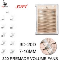 Supmacio Premade Eyelashes Fans 3D 4D 5D 6D 8D 10D 12D 14D Bouquet Pre Made Volume Fans Pointy Base Soft Russian Volume Lashes