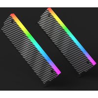 5V 3PIN ARGB DDR Memory RAM Cooler Aura Sync Aluminum Alloy with Thermal Silicone Pad for DDR2 DDR3 DDR4 DDR5 Desktop Computer