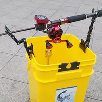 ❤️ 2Pc Fishing Rod Rest Head 360 Degree Rotations Bracket Bridge Raft Fishing Rod Rack Non-Slip Luminous Reinforced Pole Bracket