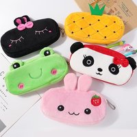 1Pcs Cartoon Plush Pencil Case Student Stationery Storage Bag School Gift Portable Pencil Case Large Capacity Pencil Case