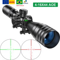 Taktyczny celownik 4-16x44 AOE do polowań, luneta taktyczna do airsoftu, celownik z podświetleniem czerwonym i zielonym.