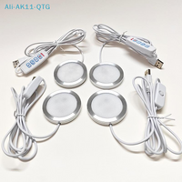 NEW USB Circular Wltra-thin Aluminum Alloy Lamp 5V 3D Printer Accessories Led Light Parts DIY Model Warm White/Multicoour
