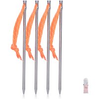 Boundless Voyage Titanium Pegs Heavy Duty Tent Spike Outdoor Camping Equipment Tent Accessories Tent Stakes Nail 4pcs /set