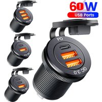 PD usb 12v para auto car charge prise usb 12v adapter socket for bmw x3 e83 x5 e53 f30 f20 f10 car accessories